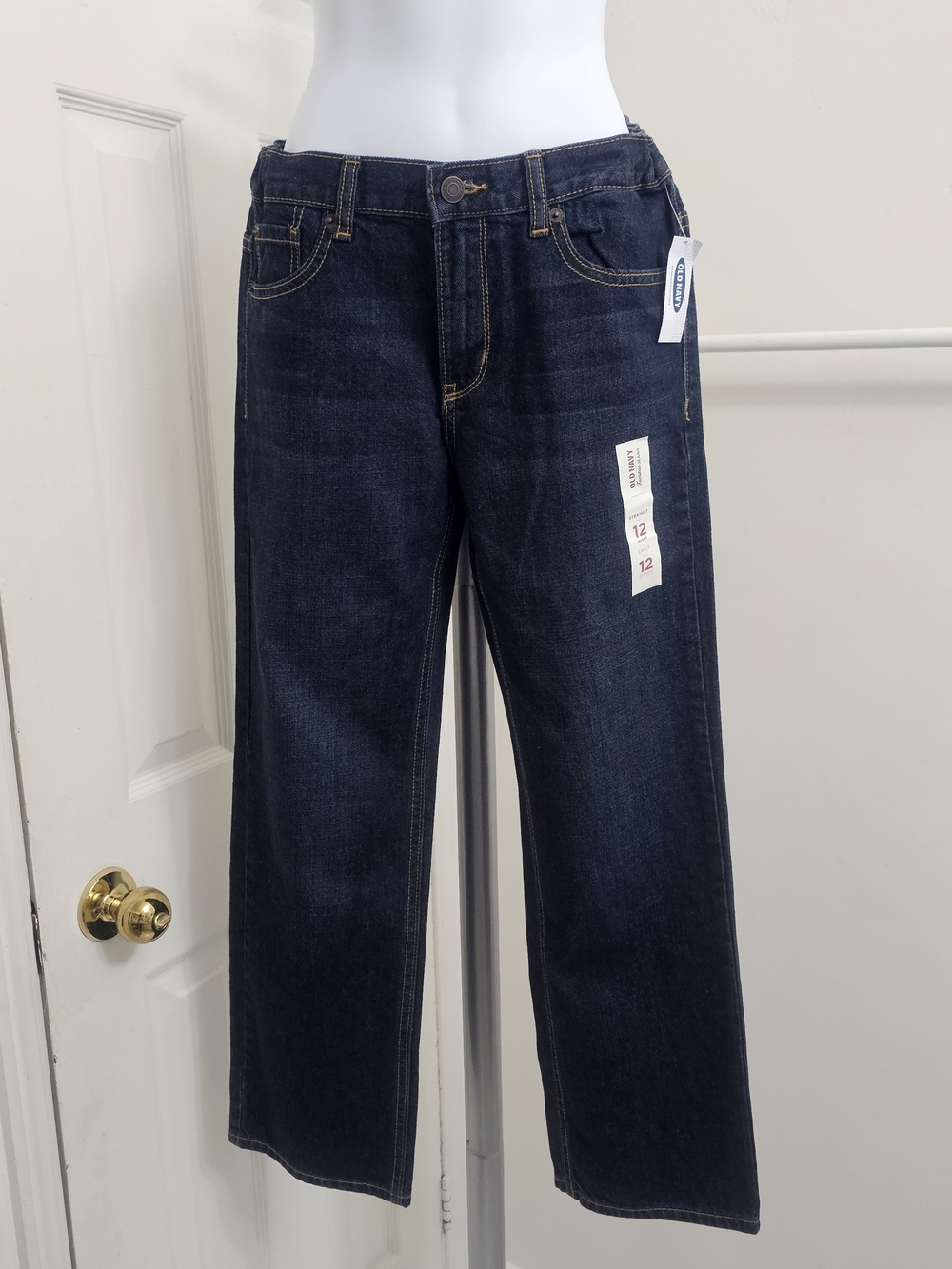 🔥💥NWT Old Navy Dark Blue Boys' Jeans, Sz 12🔥💥